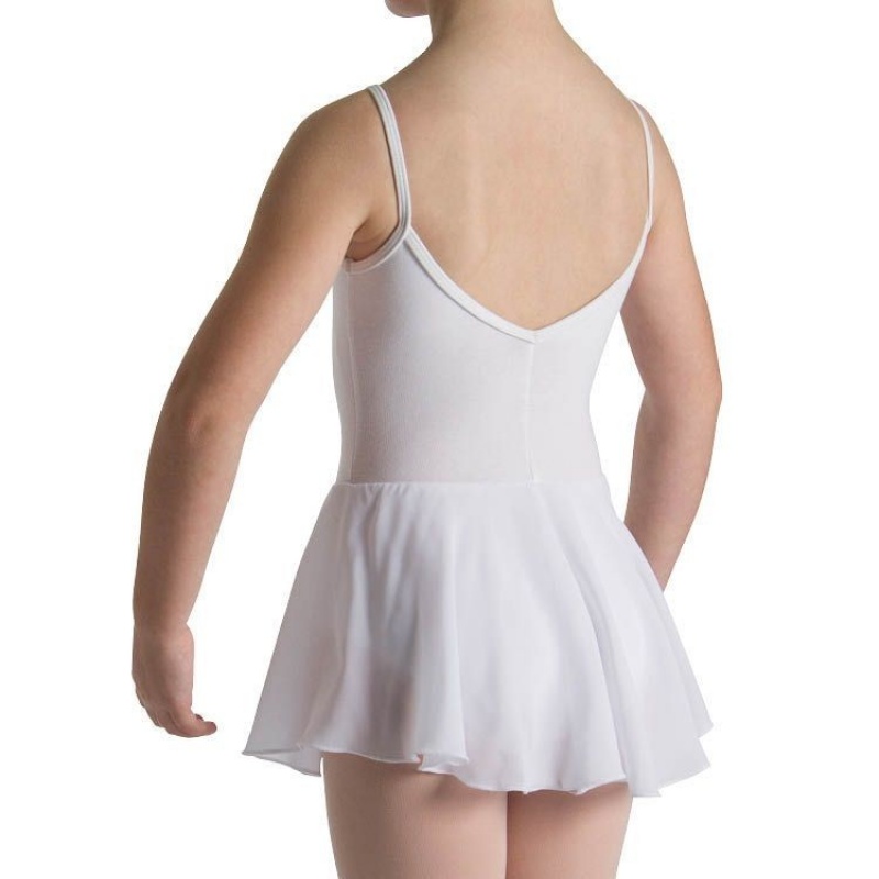 White Kids' Bloch Mirella Alice Cami Tween Leotards | SUSNY10221