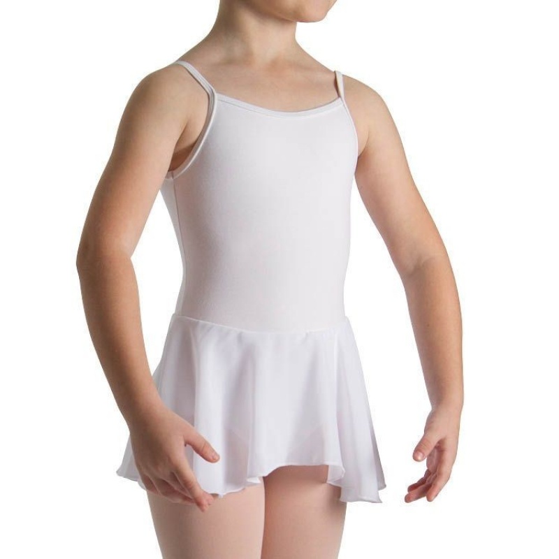 White Kids' Bloch Mirella Alice Cami Tween Leotards | SUSNY10221