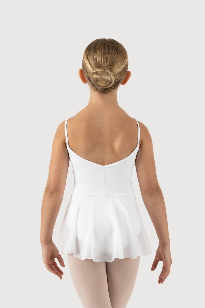 White Kids' Bloch Oriole Camisole Leotards | FUSHY27429