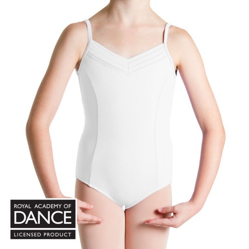 White Kids\' Bloch RAD Rosa Examination Leotards | MUSHR75711