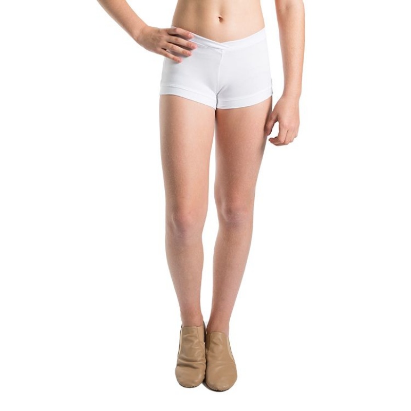 White Kids\' Bloch Rena Micro Fitted Short Bottoms | FUSUI59815