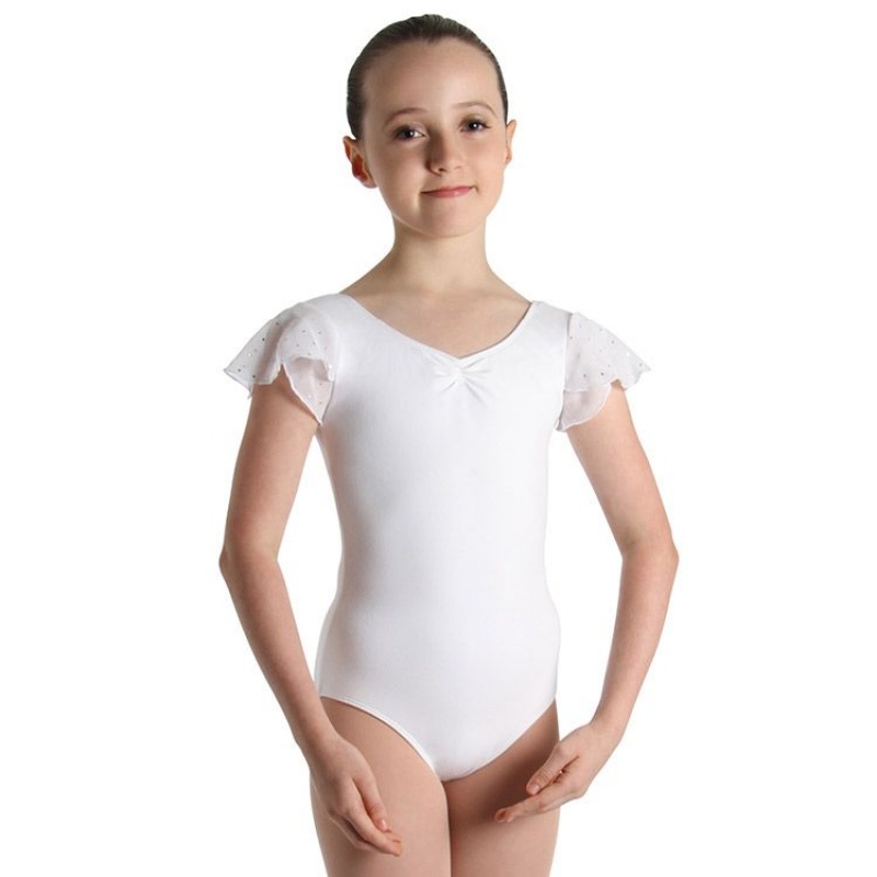 White Kids\' Bloch Scarlett Leotards | SUSVO32429