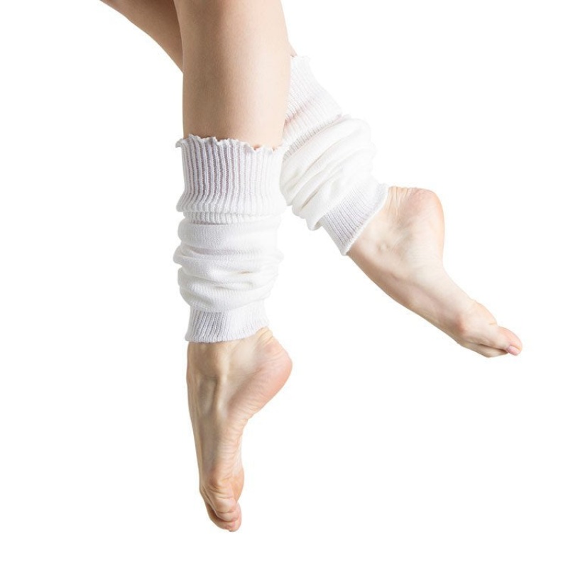 White Men's Bloch Anna Legwarmers Knitwear | USJKU16877