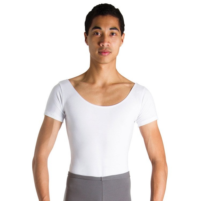 White Men's Bloch Brett Leotards | YUSVQ47131