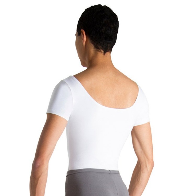 White Men's Bloch Brett Leotards | YUSVQ47131