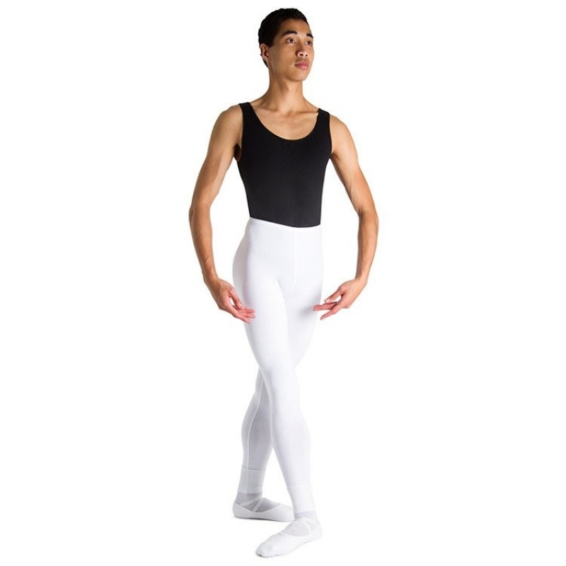 White Men's Bloch Dale High Waist Full Length Tight | USCIF71966