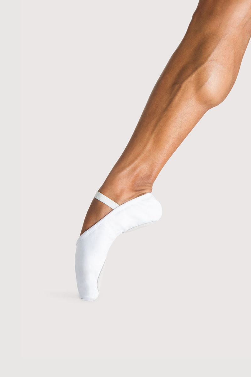 White Men's Bloch Prolite II Canvas Ballet Flats | YUSVQ62213