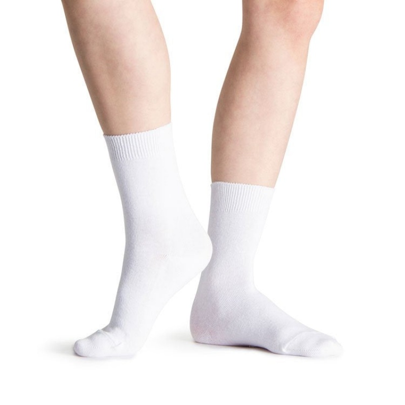 White Women\'s Bloch Ankle Socks | AUSWC61319