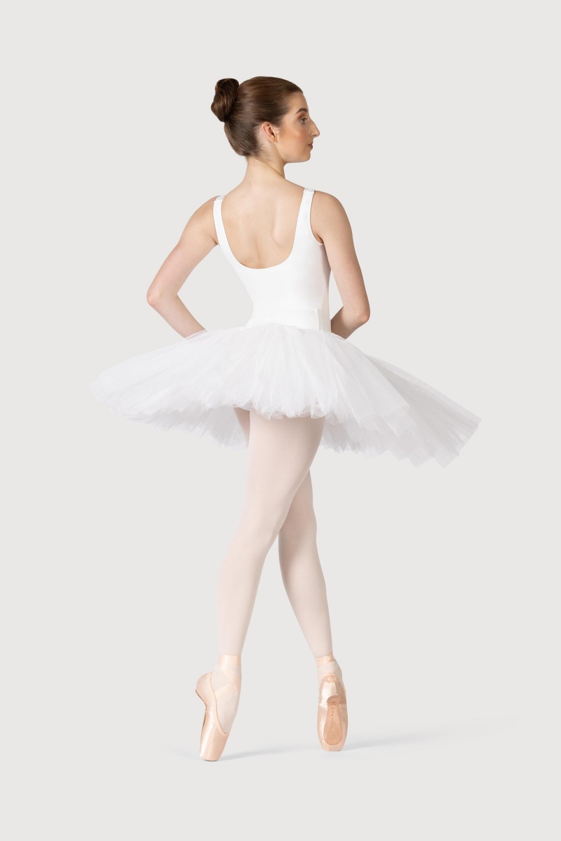 White Women's Bloch Classic Practice ½ Tutu Skirts | TUSWZ14198