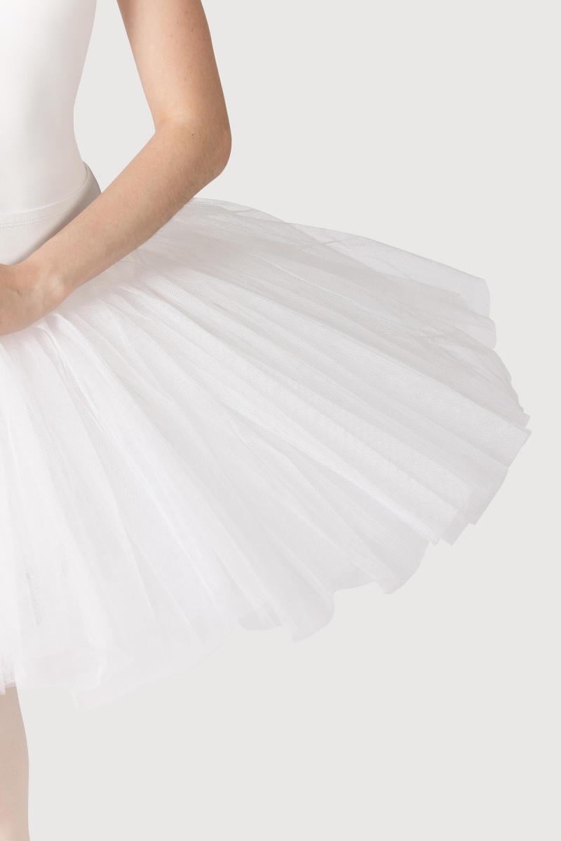 White Women's Bloch Classic Practice ½ Tutu Skirts | TUSWZ14198