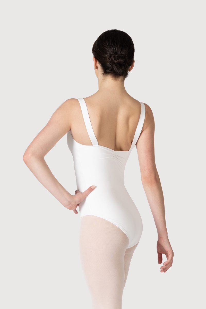 White Women's Bloch Overture Obelia Princess Seam Leotards | USEAH77569