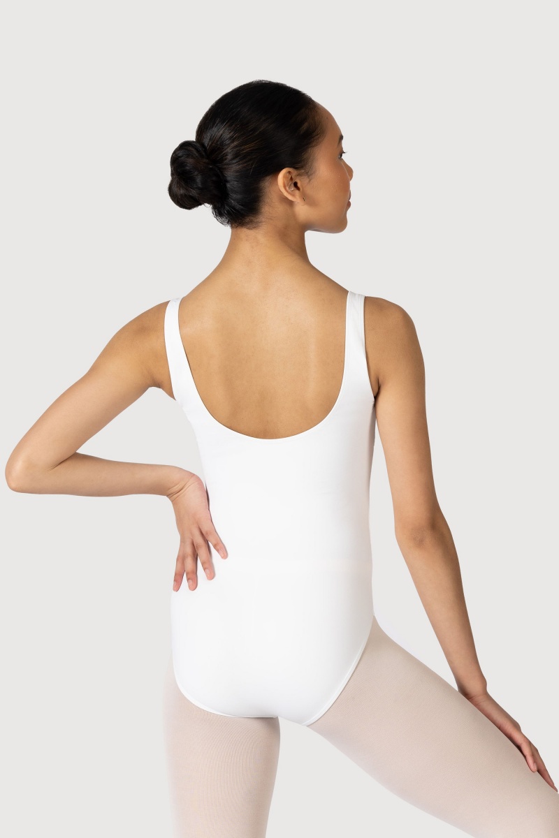 White Women's Bloch Overture Ondina Princess Seam Leotards | AUSWC11734