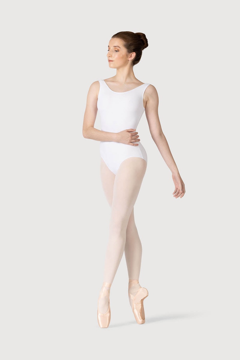 White Women's Bloch Poppy Leotards | AUSWC40187