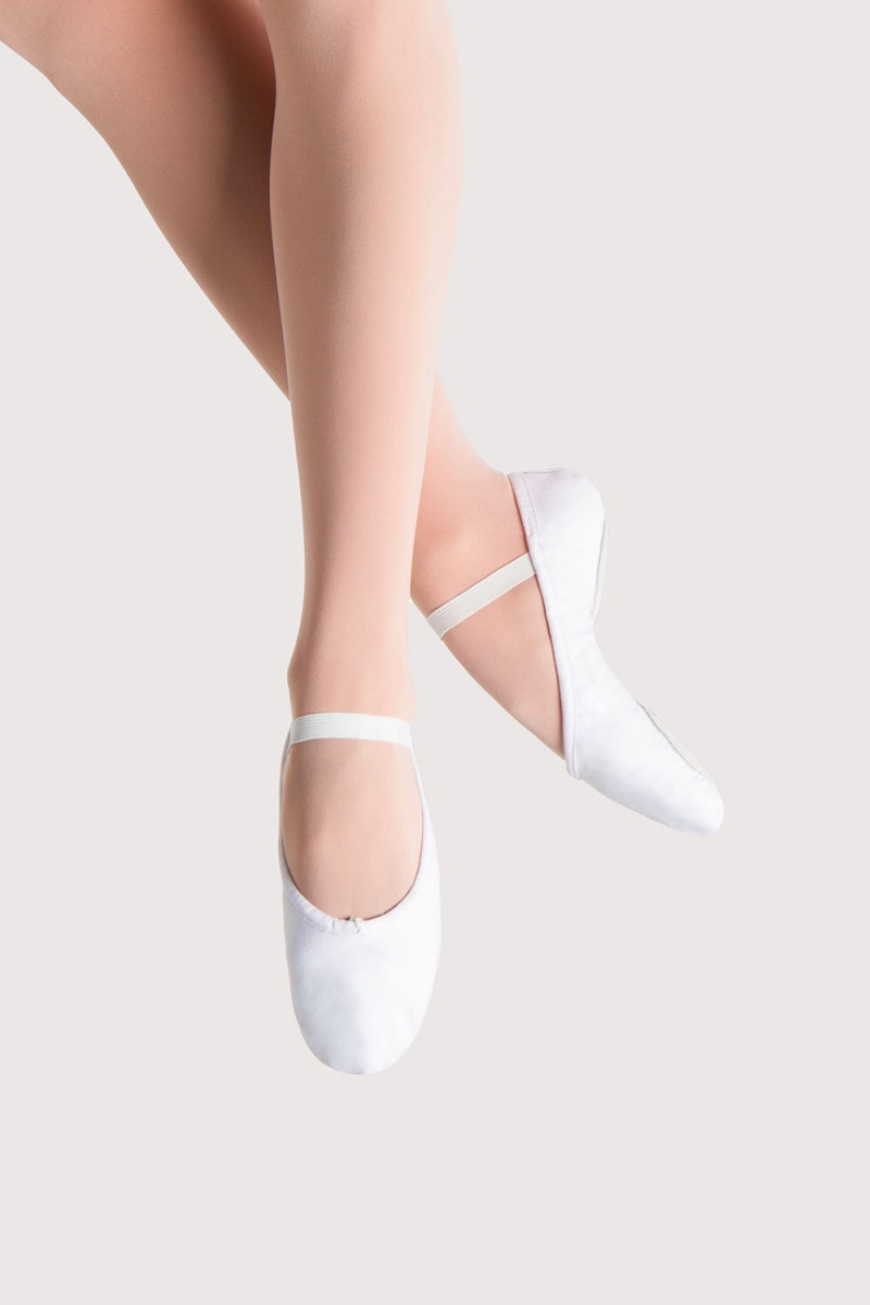 White Women's Bloch Prolite II Canvas Ballet Flats | AUSDF84698