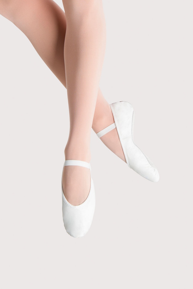 White Women\'s Bloch Prolite Leather Ballet Flats | UUSTG19034