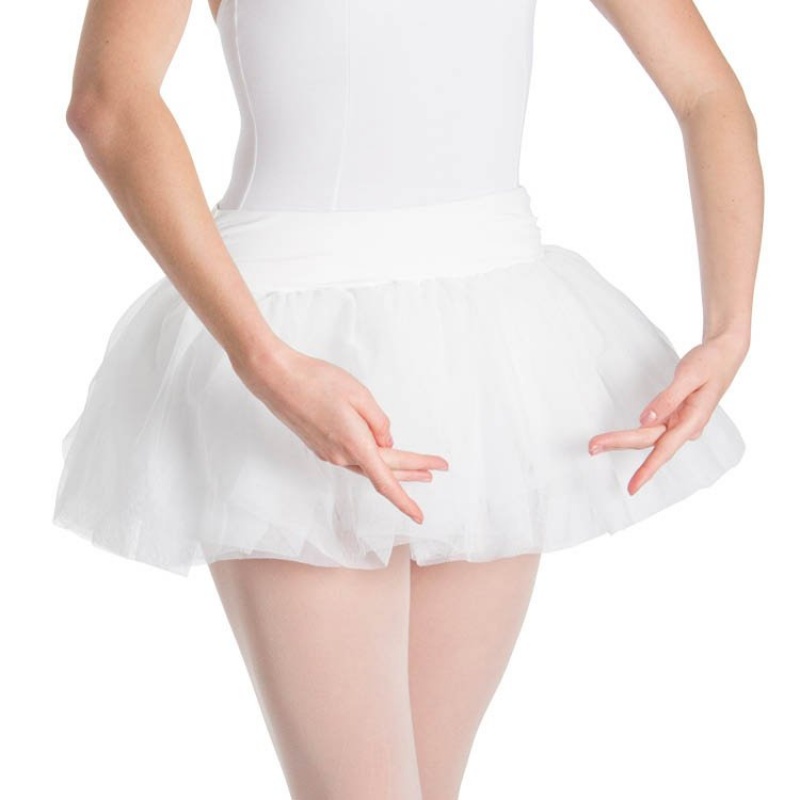 White Women\'s Bloch Tutu Skirts | LUSSX59050