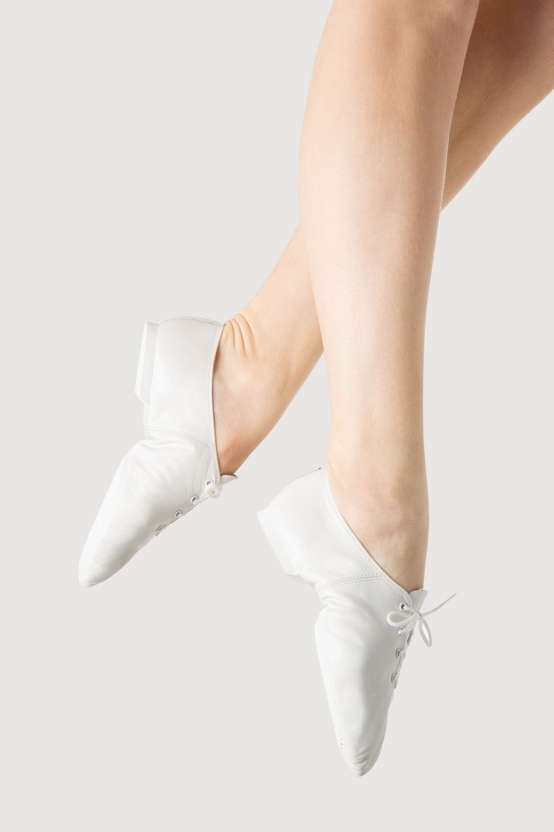 White Women's Bloch Ultraflex Jazz | USNEJ48260