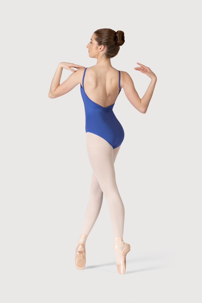 Zaffiro Women's Bloch Microlux™ Cherie Princess Cami Gathered Front & Back Leotards | SUSVO66164