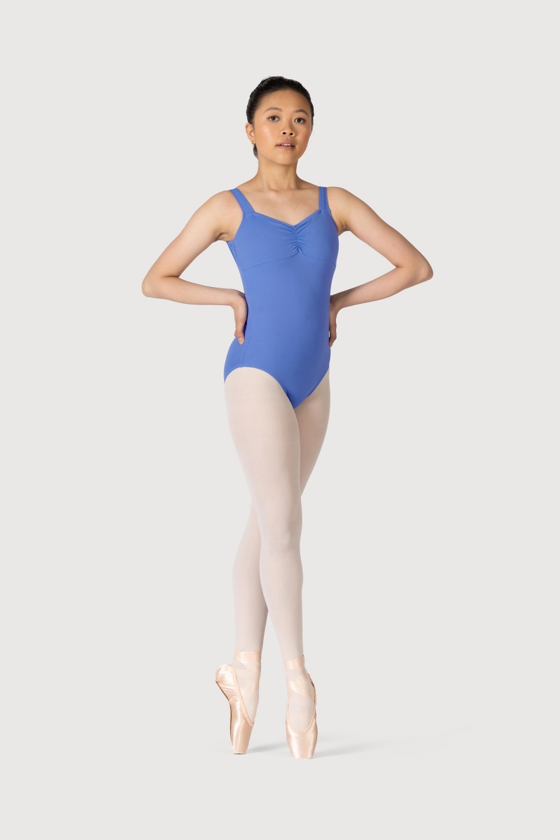 Zaffiro Women's Bloch Microlux™ Gayleena Empire Gathered Front Wide Strap Leotards | YUSVQ89999